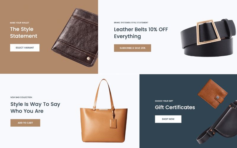 Banners Synchronized With Products